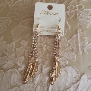 NWT, Goldtone Earrings